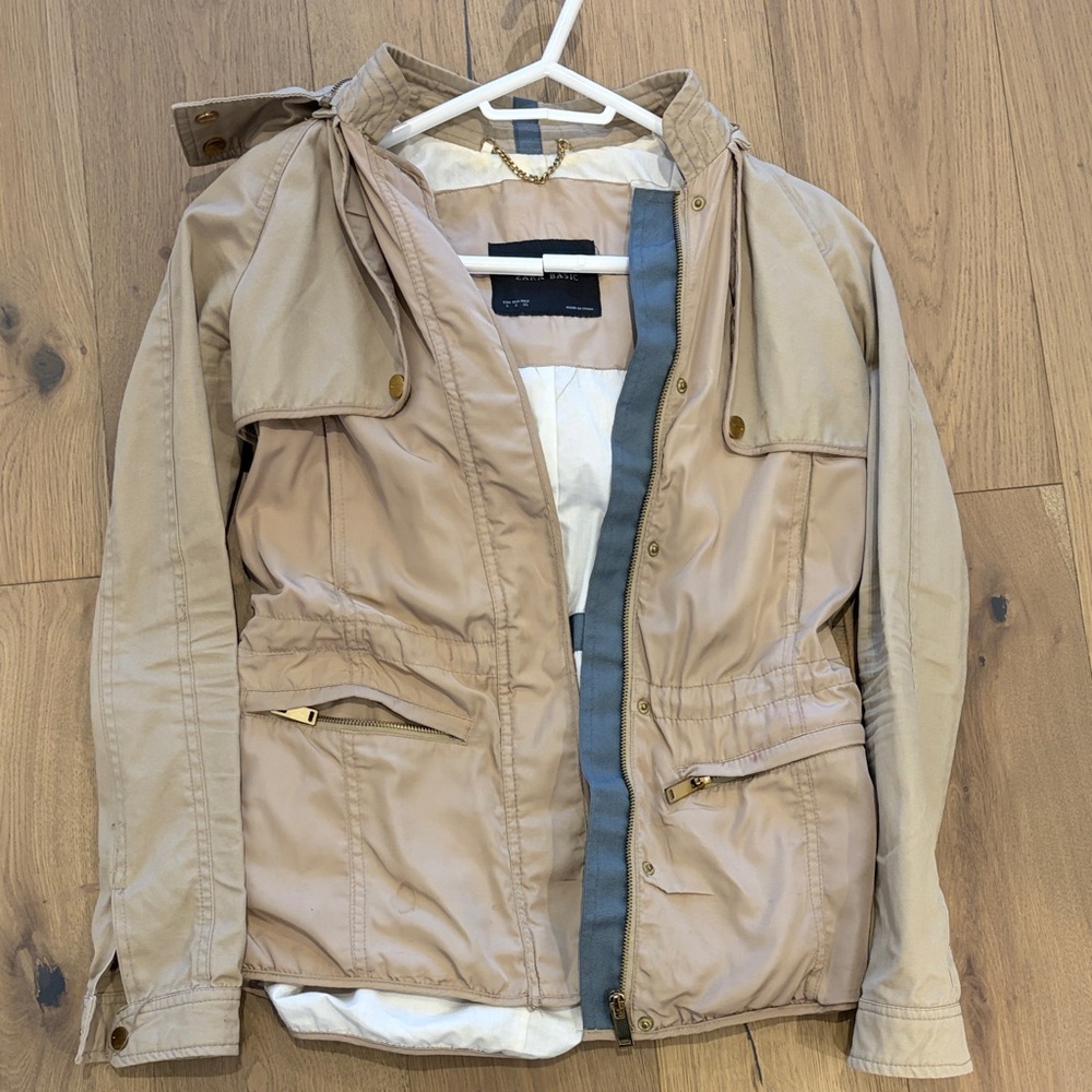 Zara Tan Utility Jacket